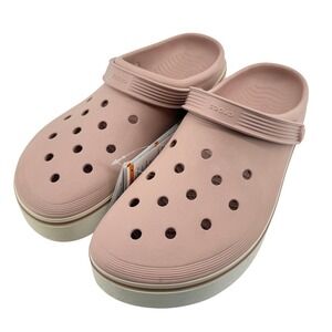 Crocs Off Court Adult Clog Pink Clay White Men 12/Women 14 208371-6TY Casual New